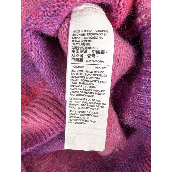 Levi's Pink and Purple Striped Crew Neck Sweater - Picture 9 of 14